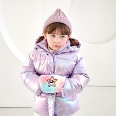 MARI N MORI 女孩閃亮全息圖襯墊毛衣 + 包包套裝