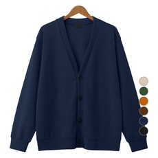 M.N.C 男性基本款鈕扣針織寬鬆版型開襟衫 MDCD248CM