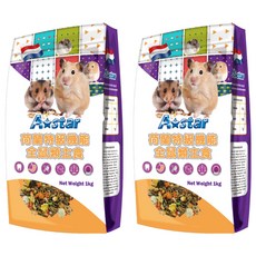 A star 荷蘭特級機能倉鼠&沙鼠&全鼠類主食, 1kg, 2袋