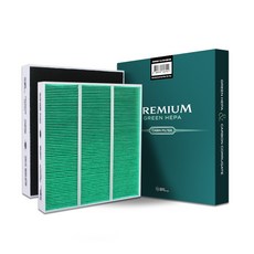 Filter for you 頂級綠色 HEPA 車廂進口車空調濾網, CFUP206(Honda, Civic, Accord, Odyssey, Pilot, CRV), 1個