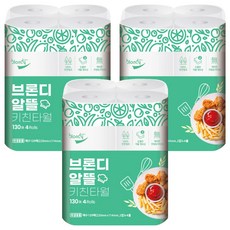 blondy 超值天然紙漿廚房紙巾, 130張, 12個