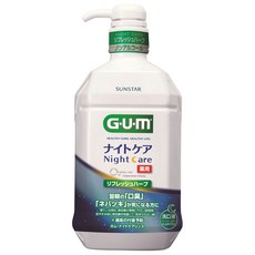 SUNSTAR 三詩達 G.U.M 夜間漱口水 清涼草本, 900ml, 1瓶
