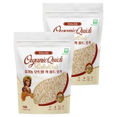 골든잇츠 유기농 퀵 오트밀, 1kg, 2개