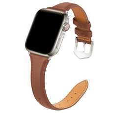 w9999 Apple Watch 現代皮革錶帶, 棕色, 1個