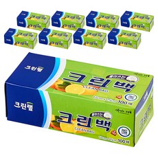 크린랩 크린백 17cm x 25cm, 미니(XS), 100개입, 9개