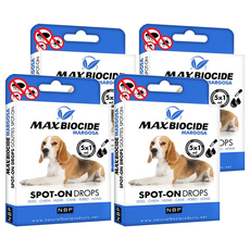 NBP 新型犬用苦楝精油驅蝨滴劑,5支,4盒 - 有效驅趕跳蚤壁蝨，保護愛犬健康, 驅蟲