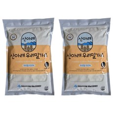 山下 韓國國產小麥 金剛白麵粉 中筋麵粉, 1kg, 2個