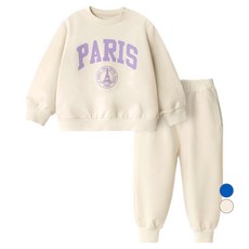 unifriend 兒童Paris九分上學服大學T上下套裝