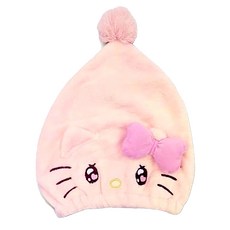 sanrio 三麗鷗毛巾帽581 kt, 粉色, 1個