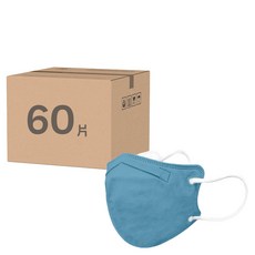 順易利 立體醫用口罩 成人新款 L, 30片, 莫蘭迪藍, 2盒