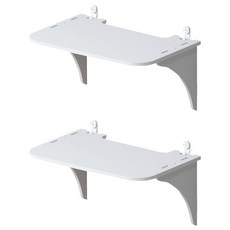 小麥購物 機上盒置物架 中, 白色, 2組