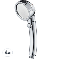 리빙이프 3단 온오프 강력 절수 샤워기, 4개