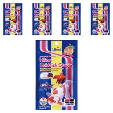 Hikari 高夠力 金魚主食 魚飼料 Baby顆粒 浮水性, 適用於所有需要快速成長的金魚和錦鯉魚苗, 30g, 5包