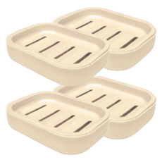 雙層瀝水皂盒 中(10.5 x 7.5 x 2.5cm) 4個, 顏色隨機, 2組