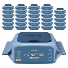 베베숲 시그니처 블루 에코 유아물티슈 휴대캡형, 75g, 20매, 60개
