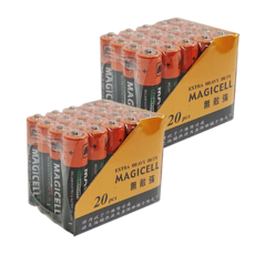 MAGICELL 無敵牌環保電池 4號,20個裝,2組 - 環保耐用，適用多種設備