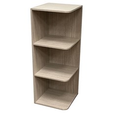 生活King 轉角三層收納櫃, 30 x 30 x 80.5cm, 秋香色