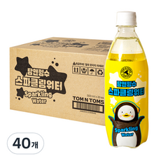 탐앤탐스 스파클링 워터 플레인 탄산수, 500ml, 40개