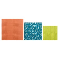 Trudeau Eco 蜂蠟保鮮布, 花葉, 1組