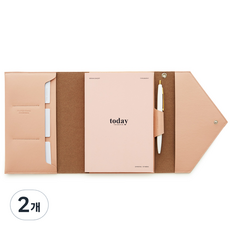 FunnYmade 手提包收納萬年日記本, 粉色, 2個