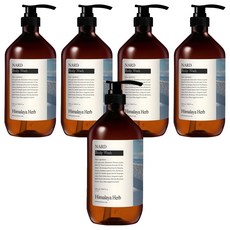 NARD 清新香水沐浴露 白麝香, 5瓶, 1L