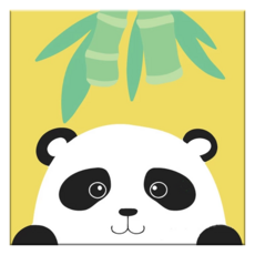 數字油畫組 Set 20*20cm 油畫布松木框架, 萌寵熊貓, 3組