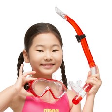 B&D ICD 兒童潛水鏡 + 呼吸管套組 BN-605, 紅色