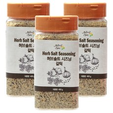 내츄럴스파이스 허브솔트시즈닝 갈릭, 400g, 3개