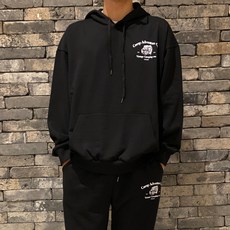 엠씨티 문컬렉션 남녀공용 베이직 트레이닝 쭈리 후드티 + 팬츠 세트