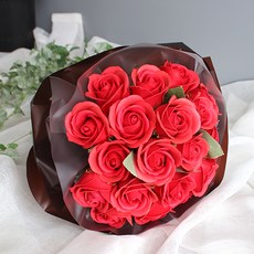 MORIANN 香皂花浪漫玫瑰20朵, 紅色, 20個