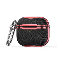 水晶線條 AirPods Pro 保護殼 + 登山扣, 單一商品, 黑紅色(保護殼), 1個