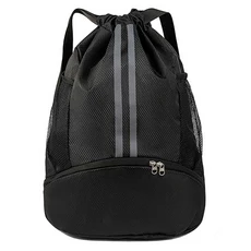 COMET 運動束口背包, 黑色, 1個