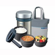 ZOJIRUSHI 象印 不鏽鋼保溫便當盒, 不鏽鋼色, 1入