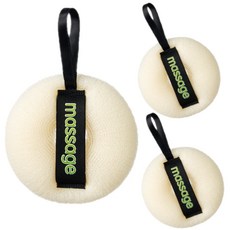 Wheat Sunday 深層清潔沐浴球, 膚色, 1入, 3個