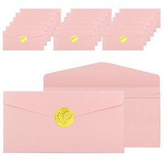 DADA 珠光感謝零用錢信封 + 燙金貼紙套組, 20套, 粉紅色