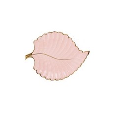 Dibleam 樹葉飾品托盤 中, 粉紅色