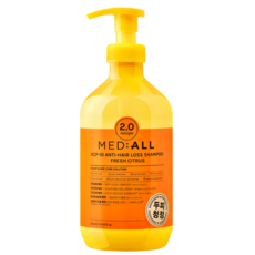 MED ALL 頭皮清潔洗髮露 新鮮柑橘, 720ml, 1瓶