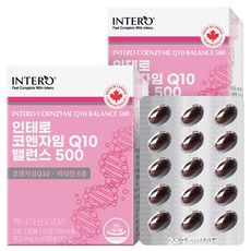 INTERO 輔酶Q10維他命膠囊, 60顆, 2盒