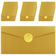 DADA 珠光感謝零用錢信封 + 燙金貼紙套組, 30套, 金色