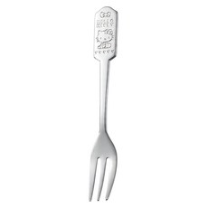 日本 echo KITTY不鏽鋼叉子-13cm, 1入