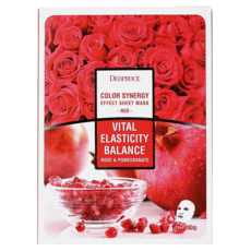 DEOPROCE 迪普詩 玫瑰紅石榴緊緻面膜 活力彈性平衡, 10片, 1盒