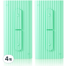 Dgikisanjeppeum簡約現代攜帶式自動牙線盒 綠色 85mm, 4個, 1入