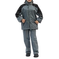 MotoC 機車套裝雨衣M202(領口加長/前擋加大/雙側開可背包) 灰 L, 1入