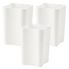inomata tarumy 窄型磁鐵置物盒 - 日本製造 7x7.5x10.6公分, 白色, 3個