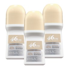 온더바디 46cm 나이아신아마이드 롤온 데오드란트 화이트 머스크향, 75ml, 3개