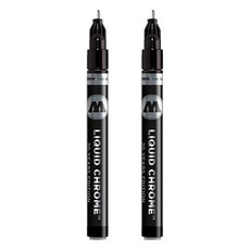 MOLOTOW 液態鍍鉻麥克筆 2mm, 1色, 2個