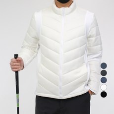 CONFIAR 男款混合材質圓領絎縫外套 TC3017