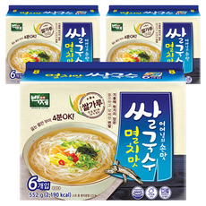 백제 쌀국수 멸치맛, 552g, 3개