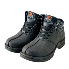 Hanama 悍馬 一體成形半筒鋼頭防潮鞋, 26.5cm, 黑色