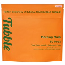 Tubble True Clean 膠囊洗衣精 晨麝香, 1個, 30入